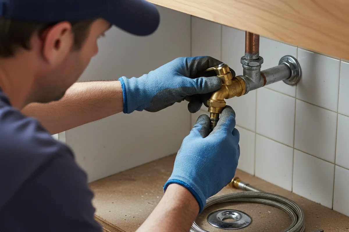 Shutoff valve and fitting work during Repiping in Brandy Station